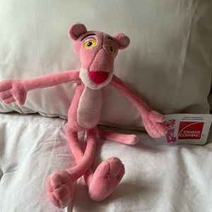 Vintage The Pink Panther Owens Corning 11” Plush Toy